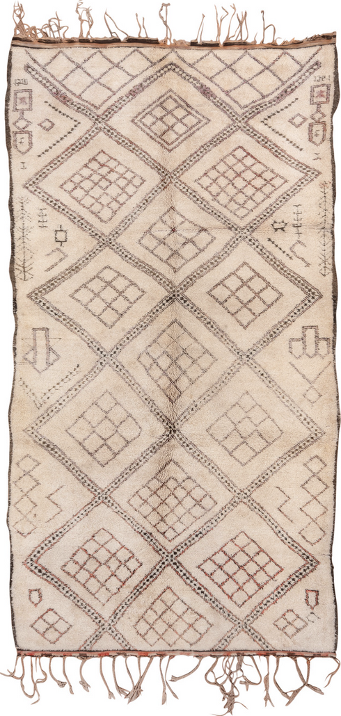 Vintage Moroccan Area Rug (6' x 12')